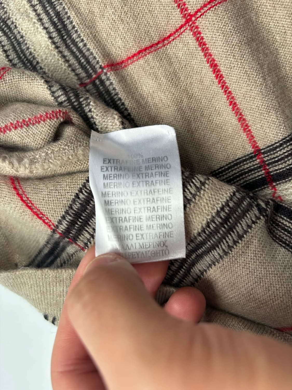 [M] 버버리 노바체크 이태리 울 니트 스웨터 상품이미지7