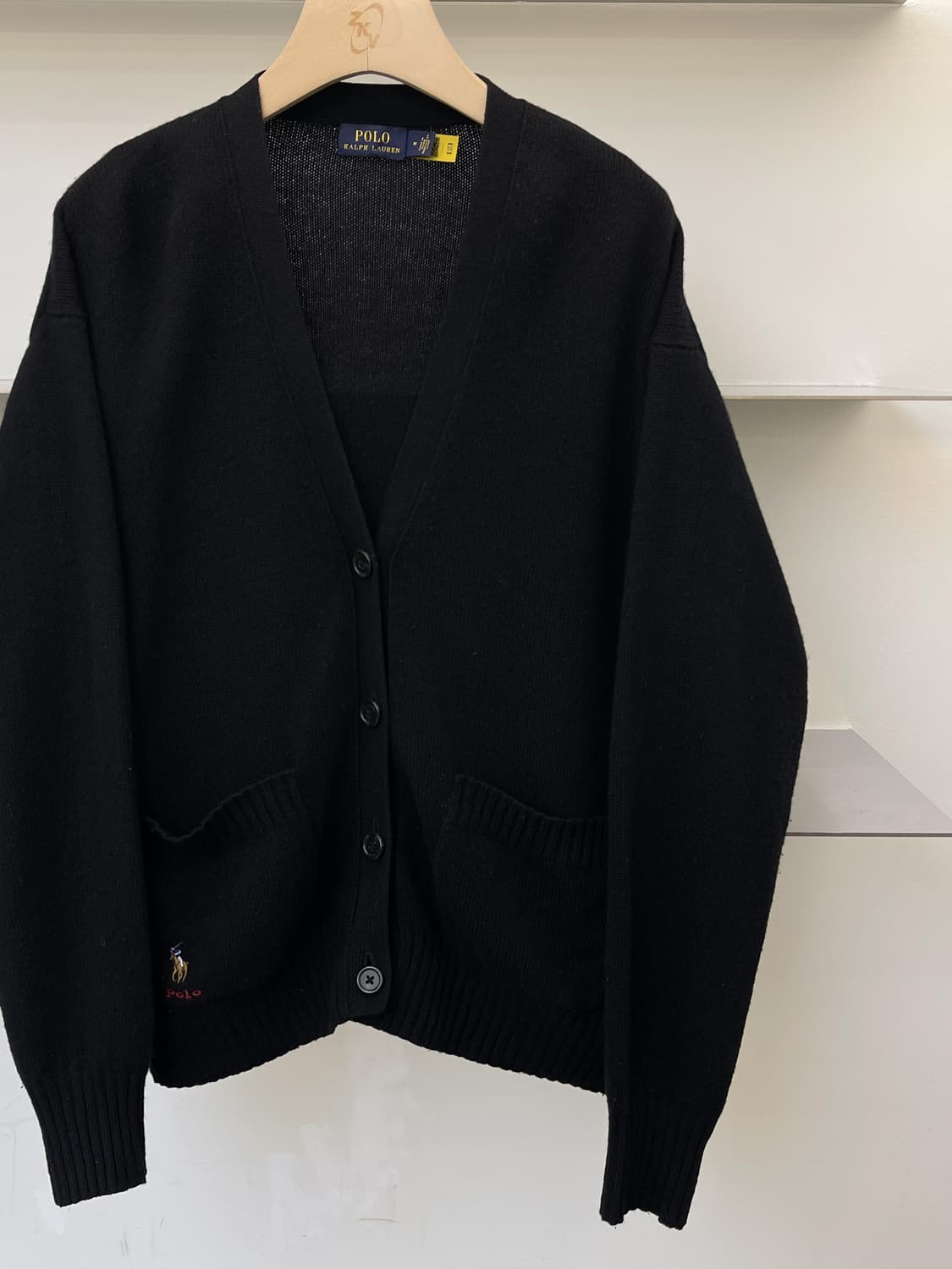 폴로랄프로렌 QR 라벨 멀티 포니 가디건 상품이미지3