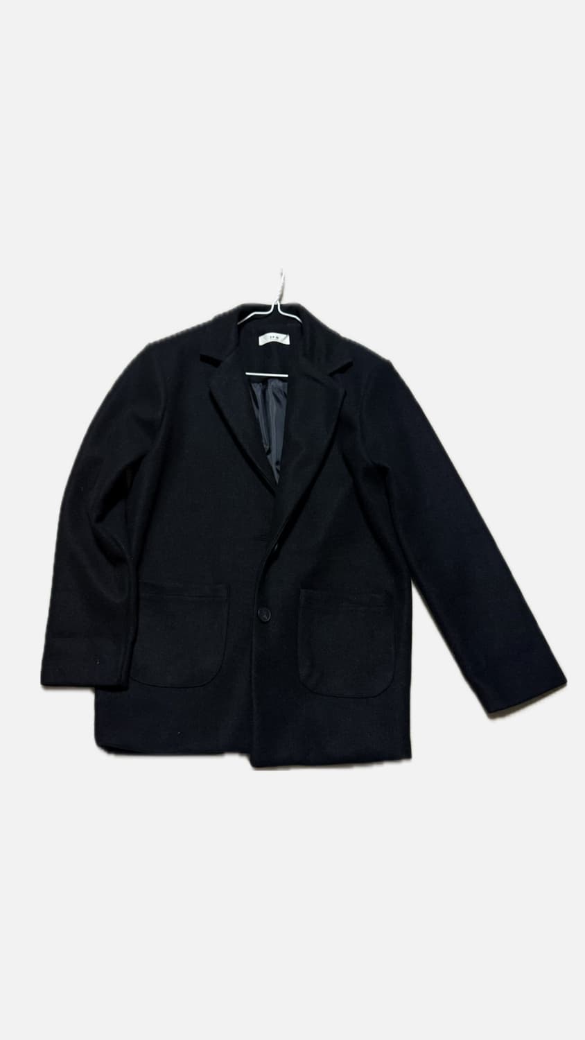 모직 블레이저 자켓 블랙 상품이미지1