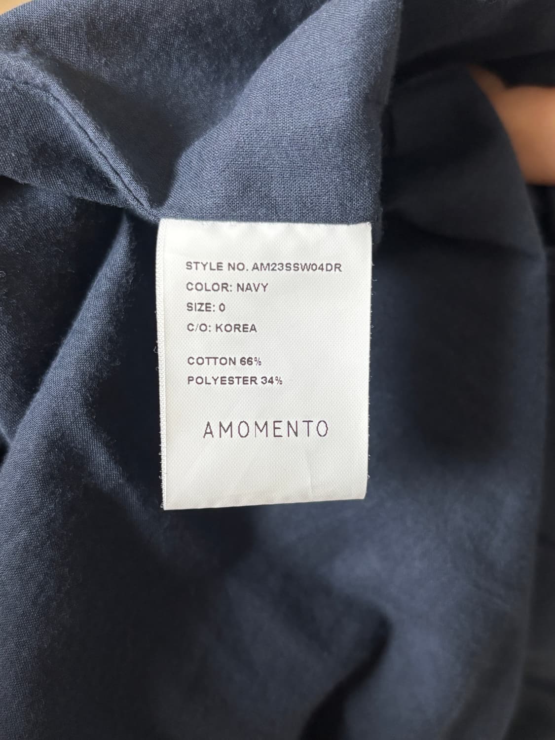 아모멘토 벌룬 원피스 네이비 상품이미지2