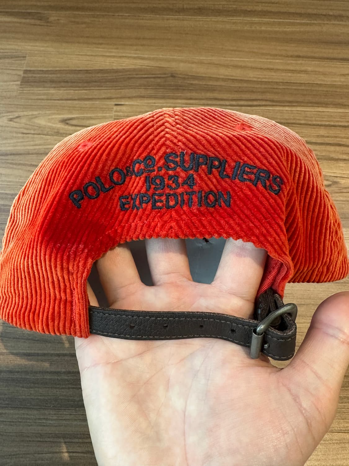 폴로컨트리 90s 코듀로이 오렌지 볼캡 상품이미지5