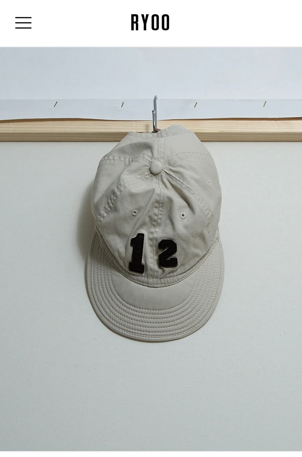 Ryoo 알와이오오 볼캡 상품이미지1