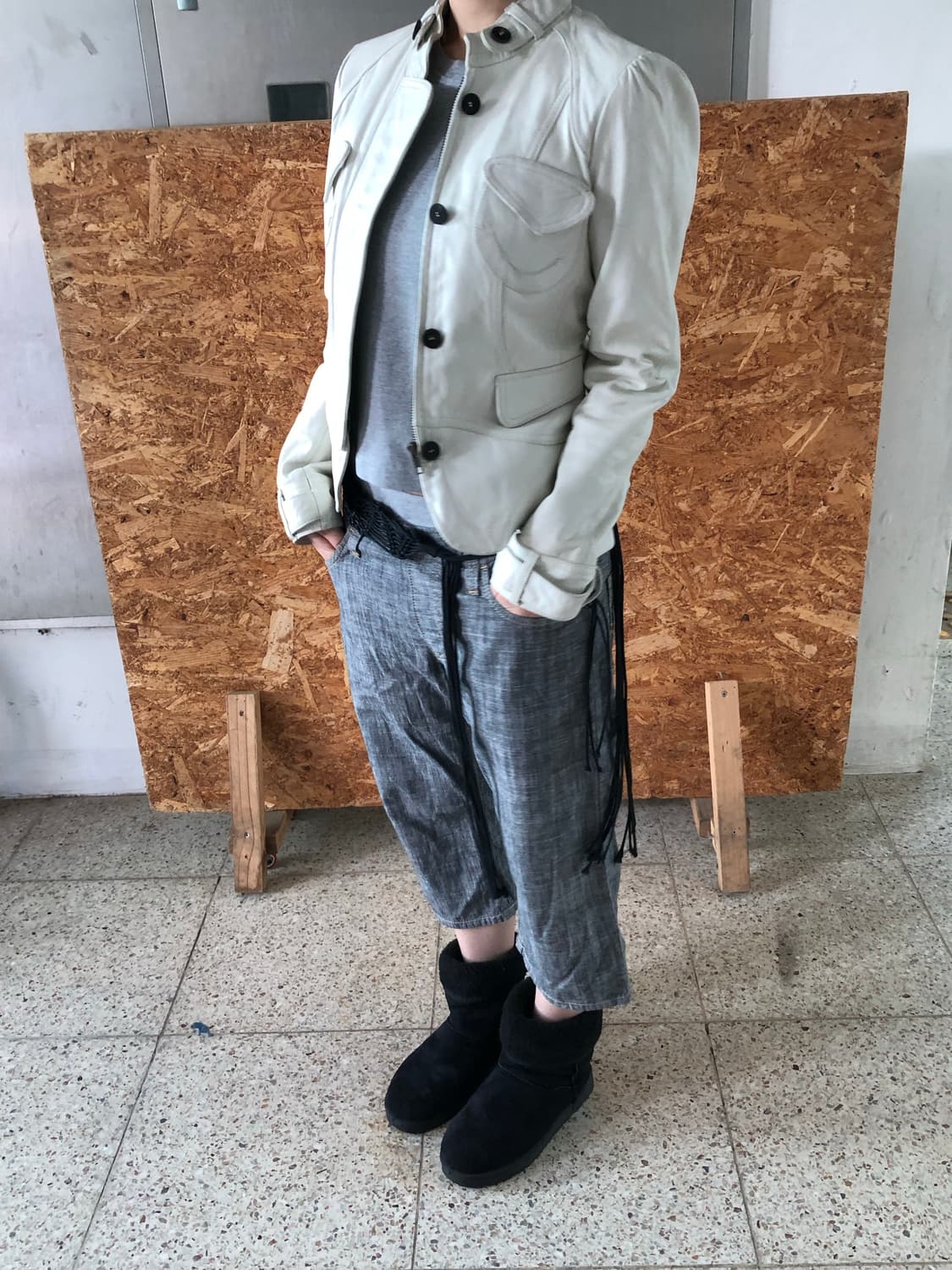 leather jk 상품이미지5