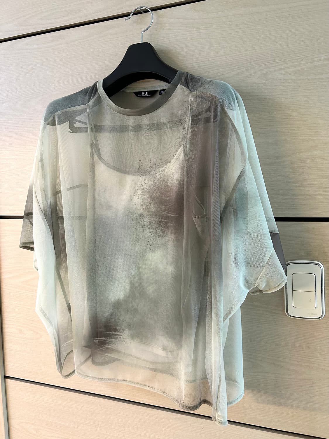Bleached Pattern Layerd T Shirt 상품이미지3