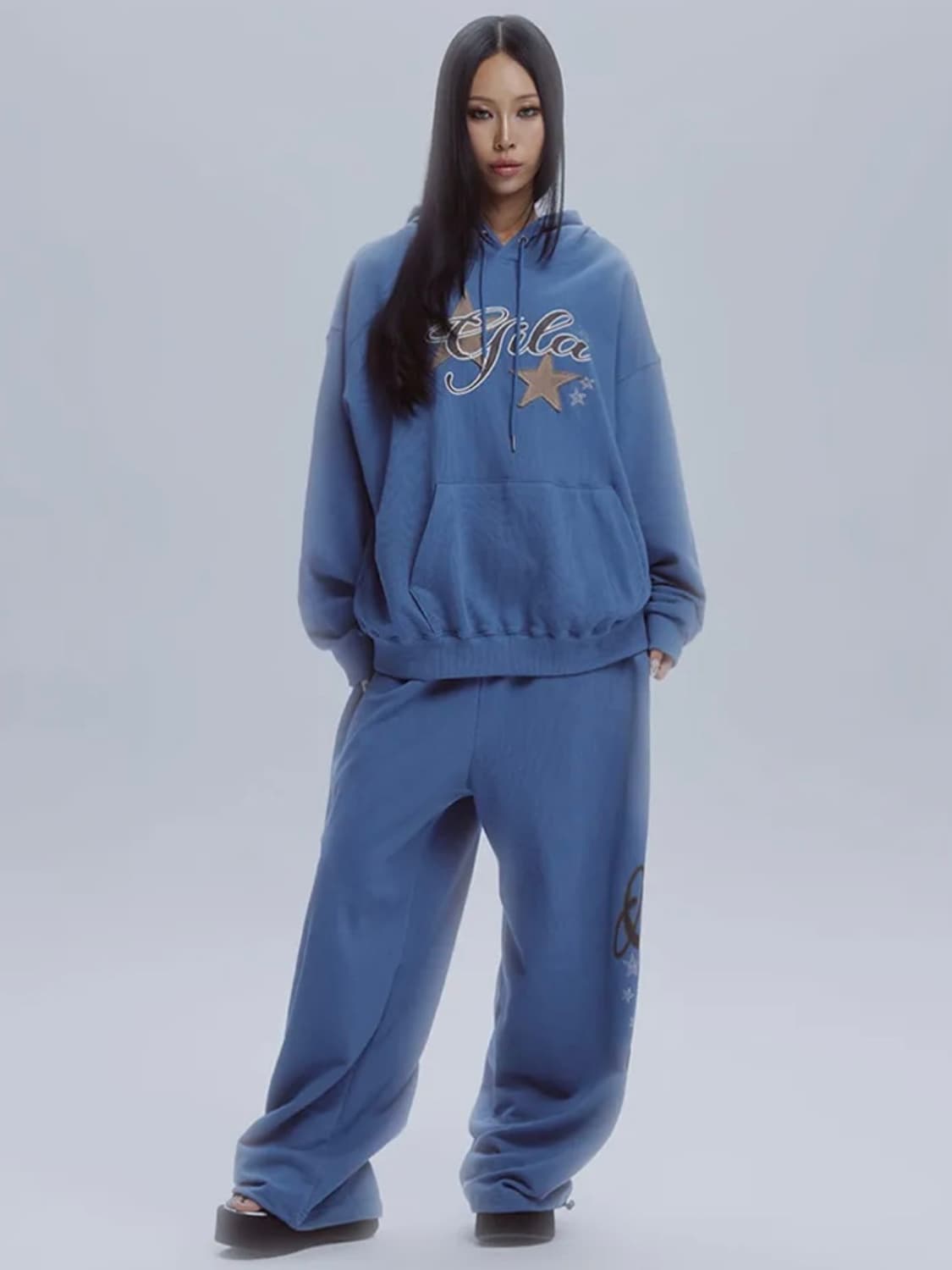 길라아카이브 로고 팬츠 블루 (새상품) 상품이미지1