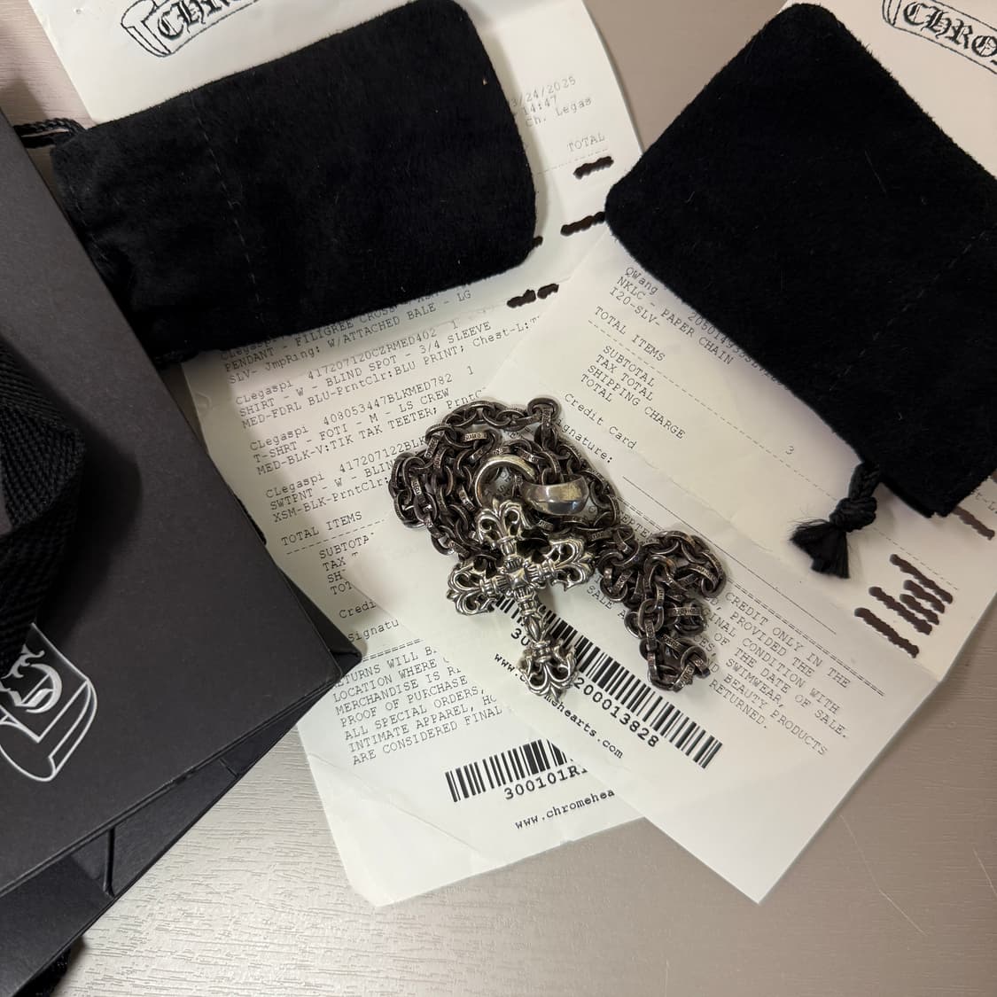 크롬하츠 페이퍼체인20인치 새상품 상품이미지4