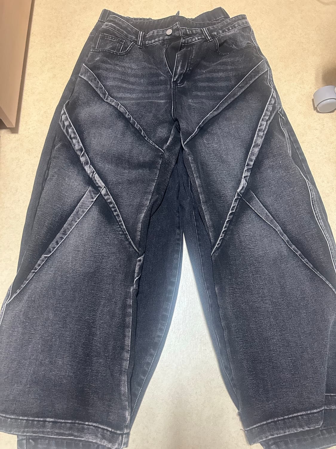 빈티지 데미지 데님 팬츠& 벌룬 데님 팬츠  상품이미지1