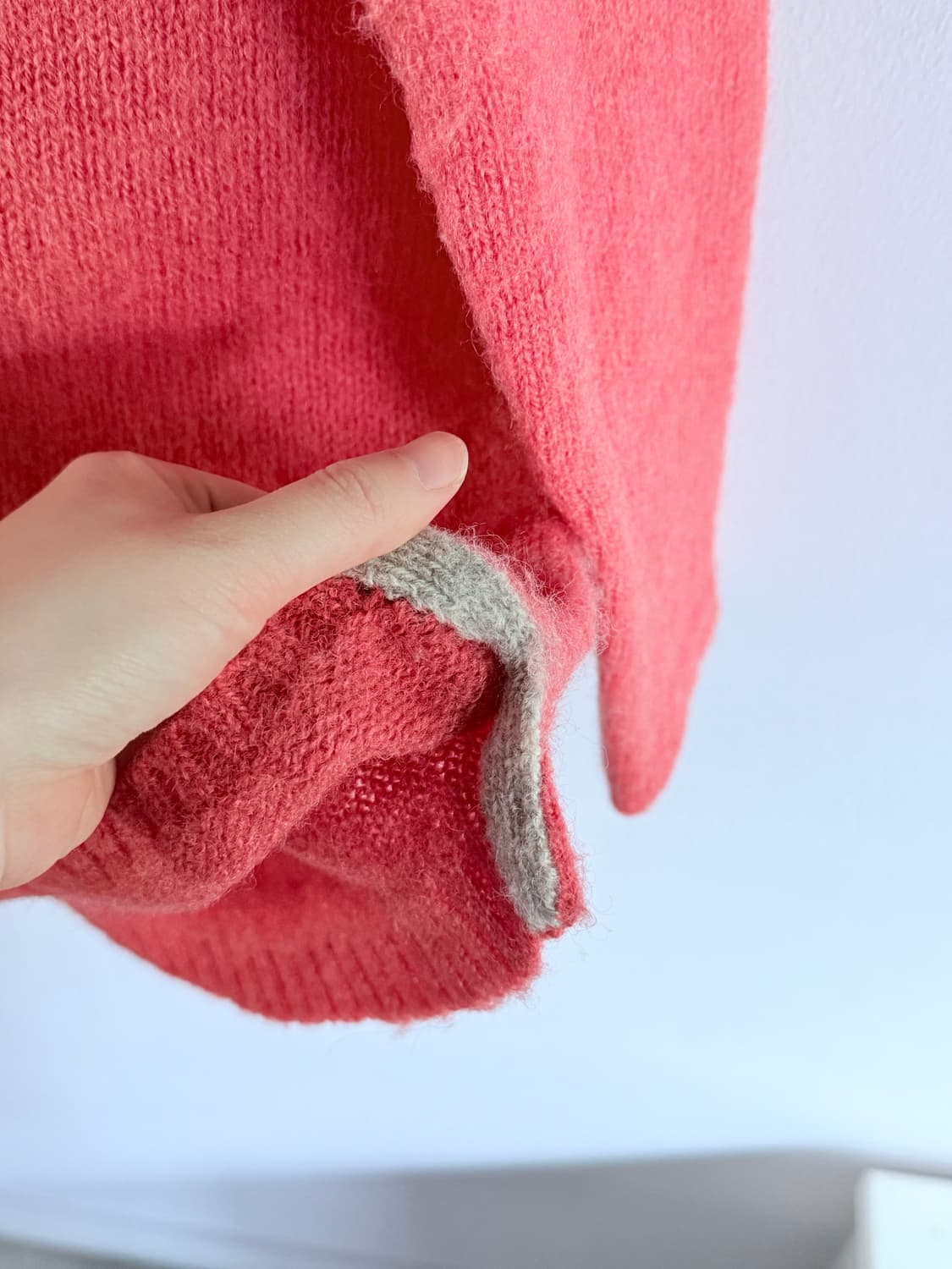 니코앤드 코랄색 울100 니트 상품이미지8