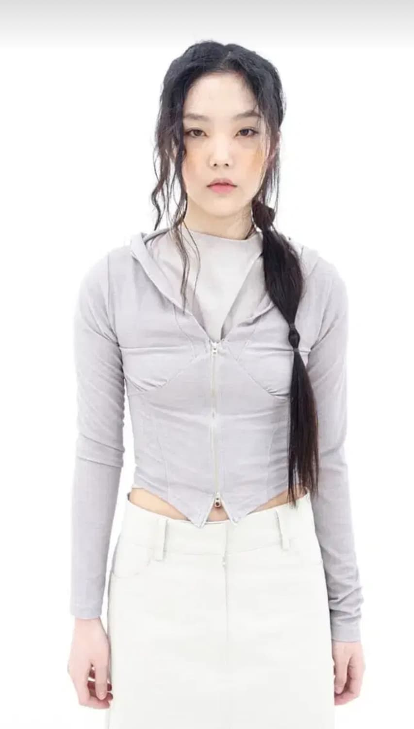 샵페어리 bustier line hoodie 셔링 후드 상품이미지1