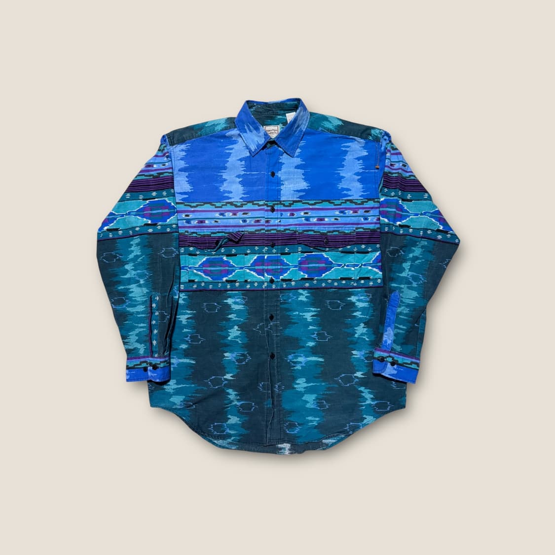90s 나바호 패턴 웨스턴 셔츠 L 상품이미지1