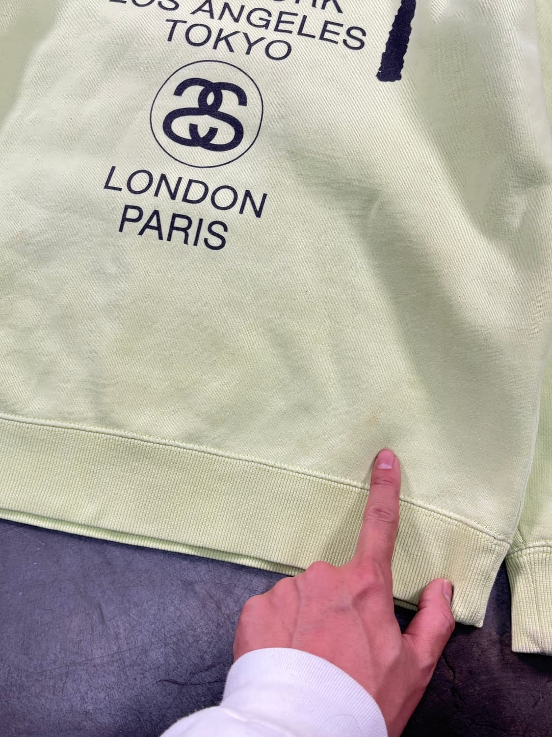 재팬 스투시 월드투어 스웻셔츠 상품이미지3