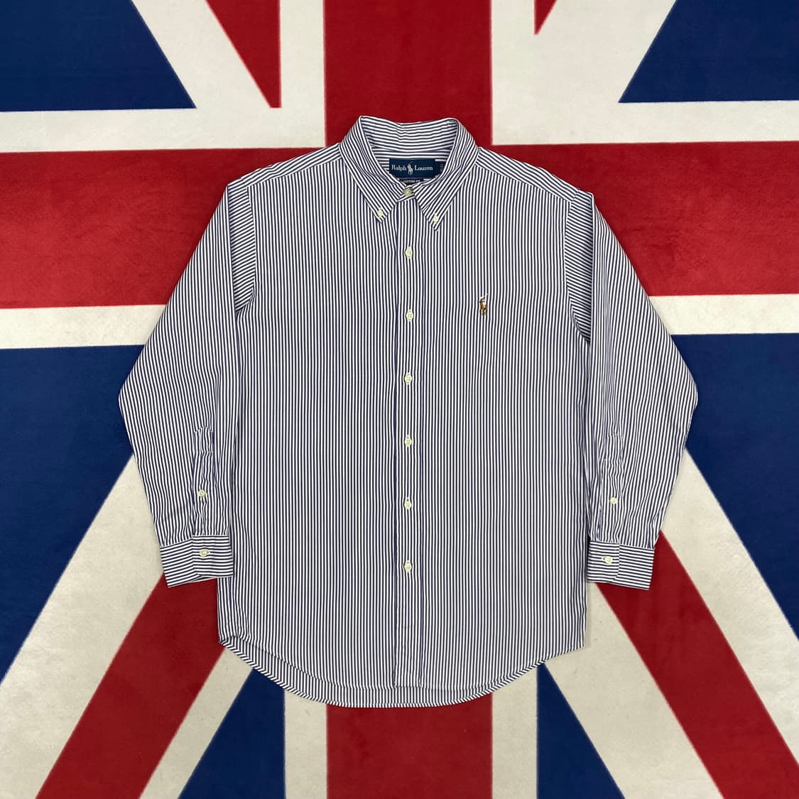 폴로 스트라이프 셔츠 실측 100-105 상품이미지1