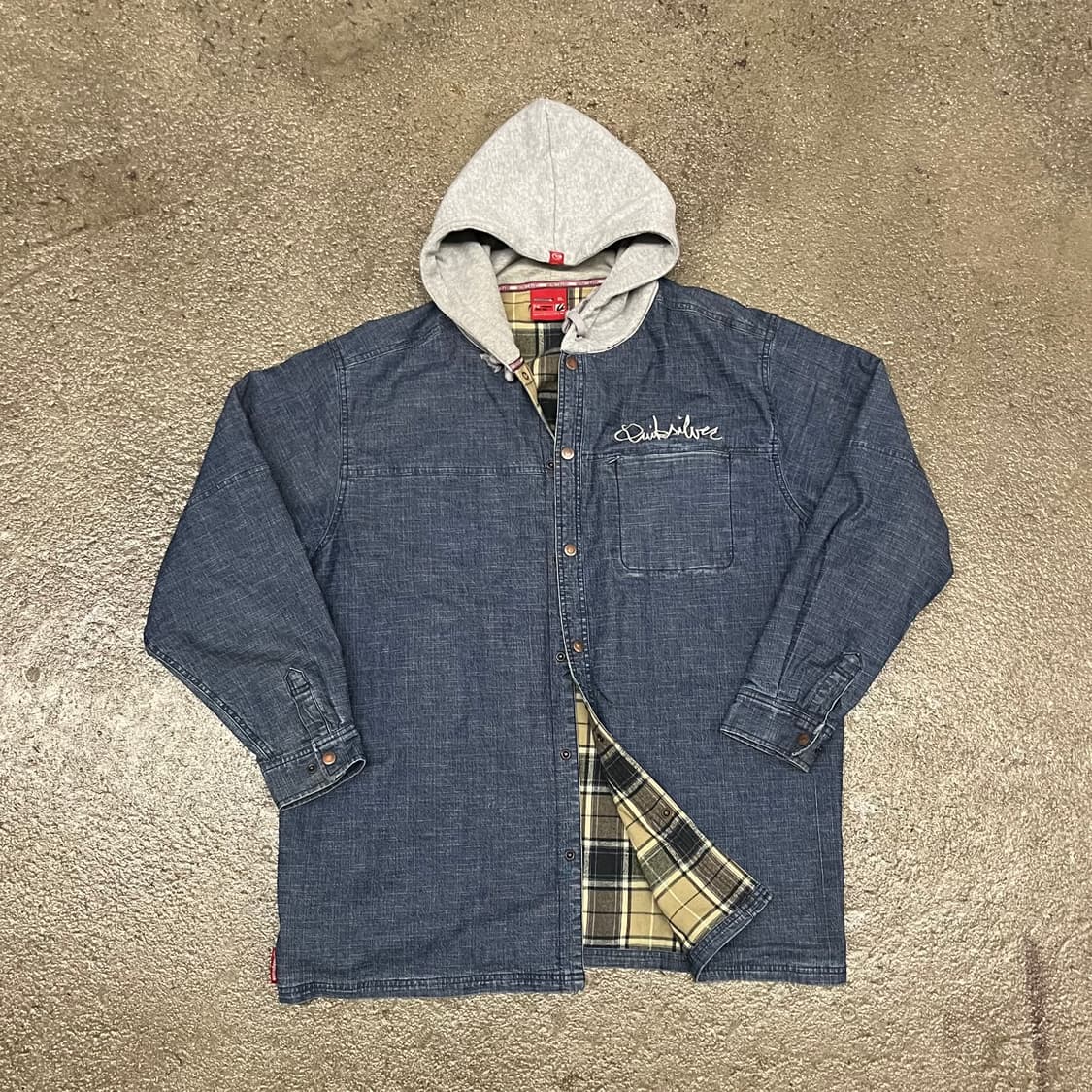 00s 퀵실버 데님 레이어드 셔츠 (110) 상품이미지1