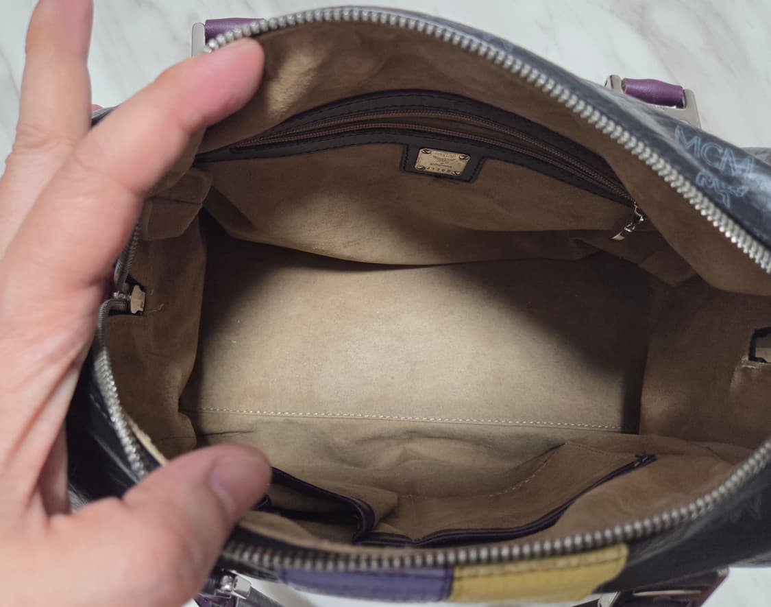 MCM 비세토스 라이언 프린트 보스턴백 상품이미지9