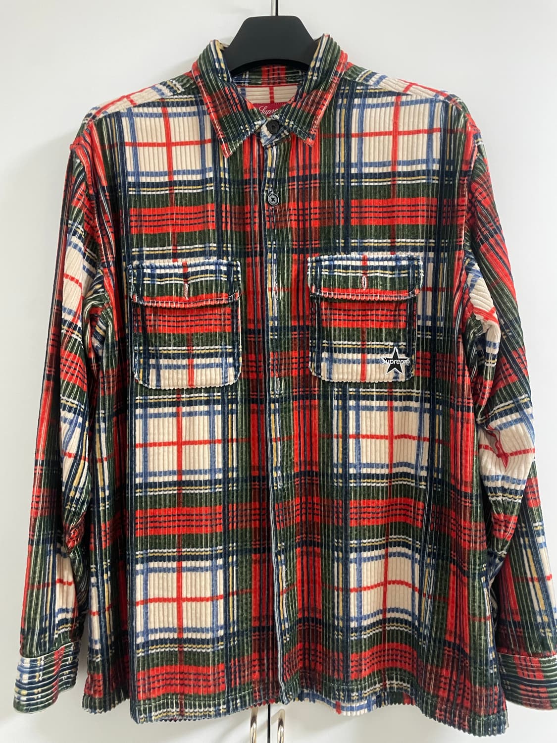 슈프림 코듀로이 셔츠 라지 상품이미지1