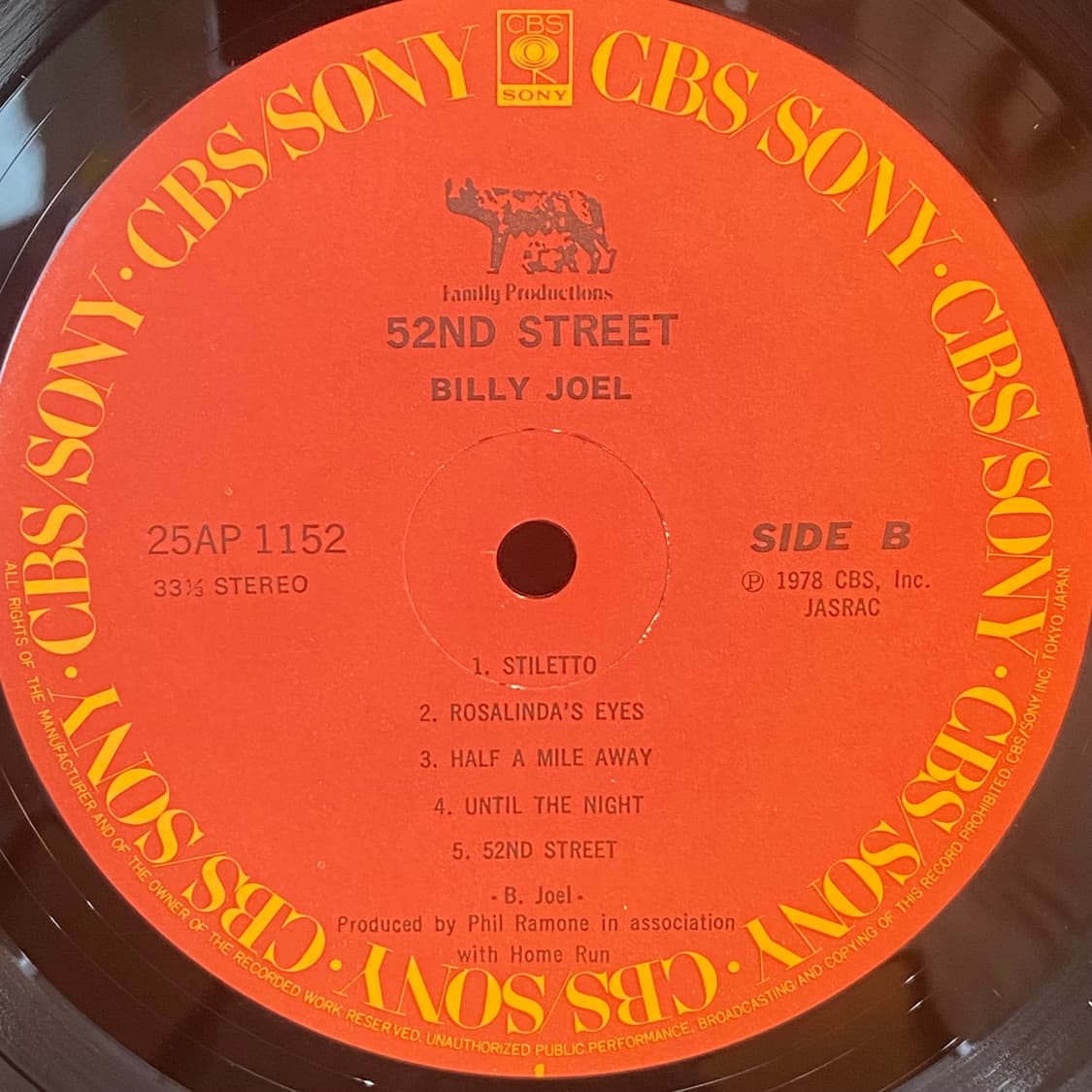 (수입중고LP-팝록) Billy Joel -52nd Street 상품이미지5