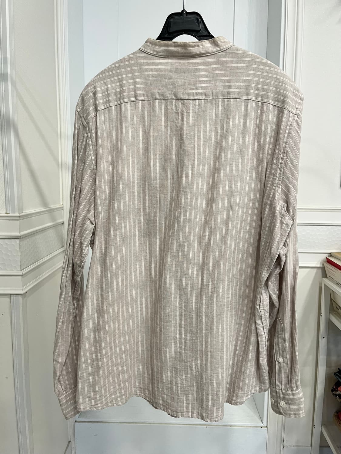 폴햄 헨리넥 베이지 린넨 셔츠 상품이미지4