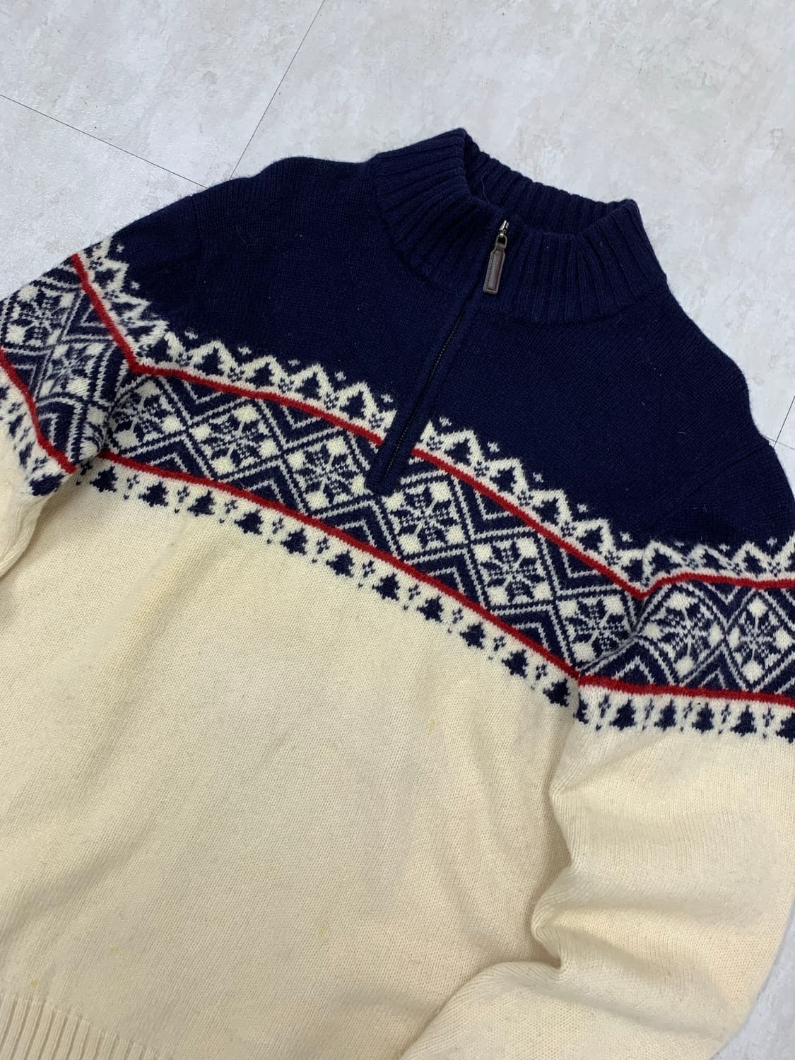 유니클로 패턴 반집업 니트 #412 상품이미지2