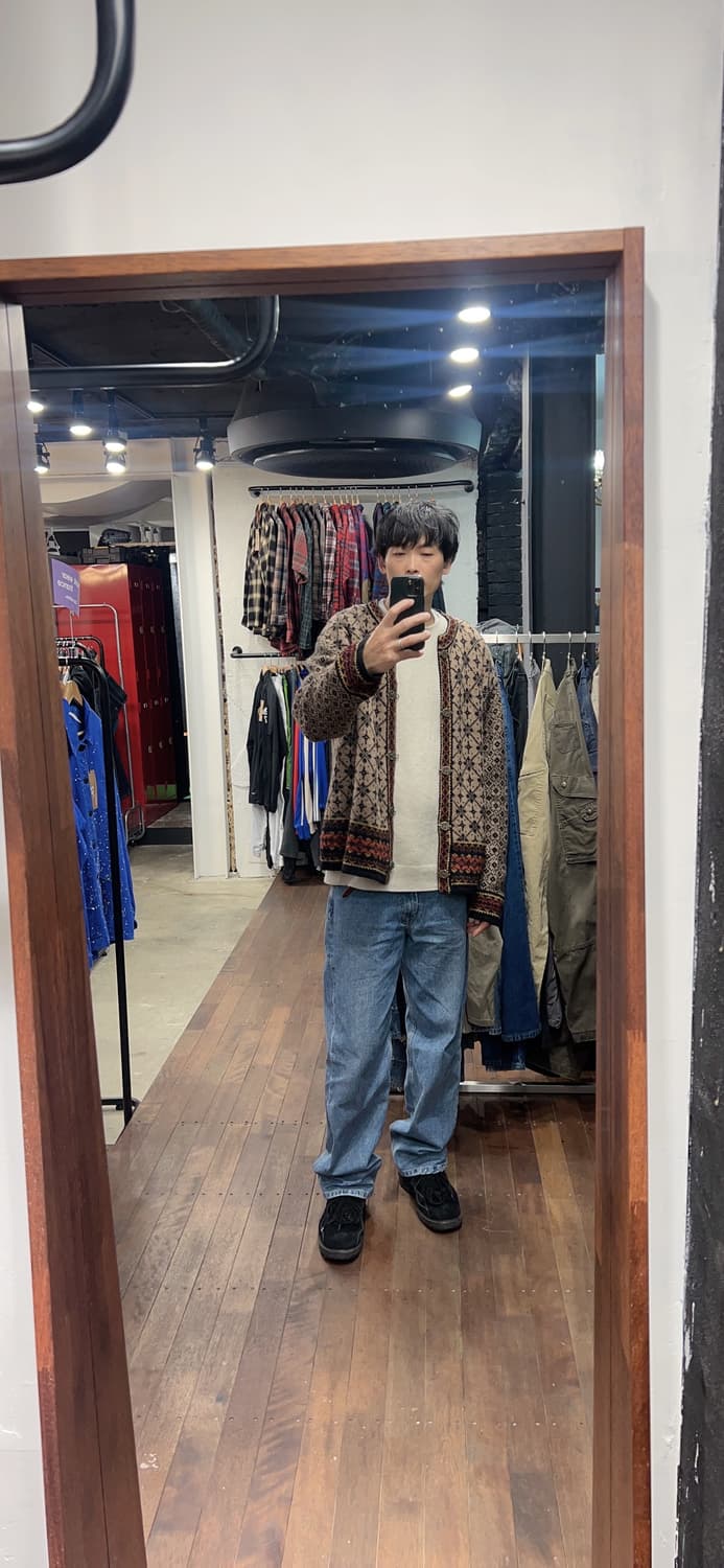 FROST NORWAY FAIR ISLE 노르딕 울 니트 가디건 상품이미지5