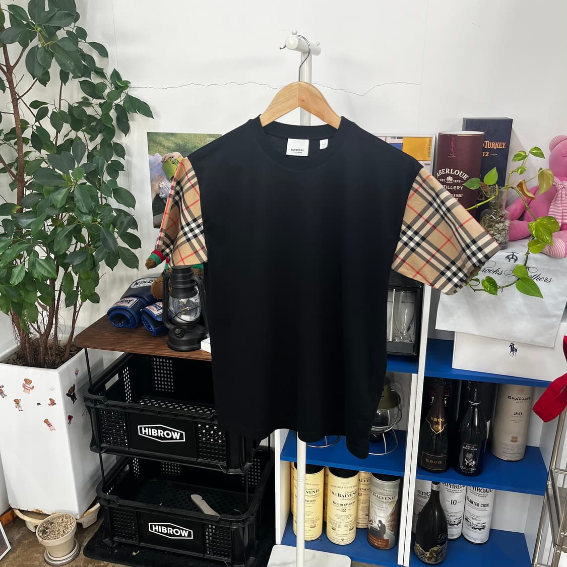 버버리 우먼 노바체크 반팔 티셔츠 XXS 상품이미지1