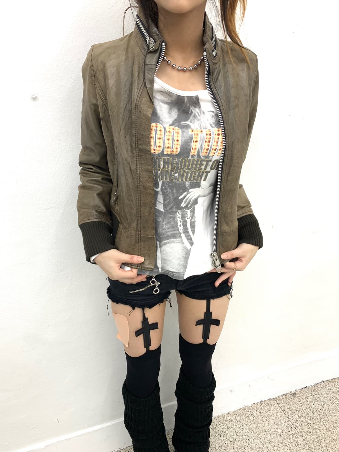 Rusty lambskin leather jacket  상품이미지1