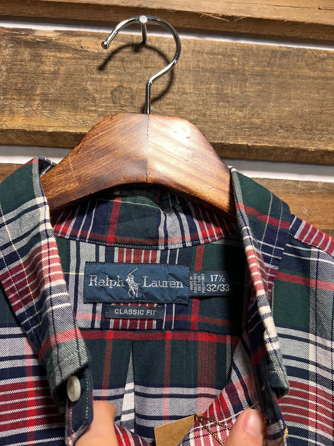 [2XL]폴로 랄프로렌 CLASSIC FIT 타탄체크 옥스포드 셔츠 상품이미지2