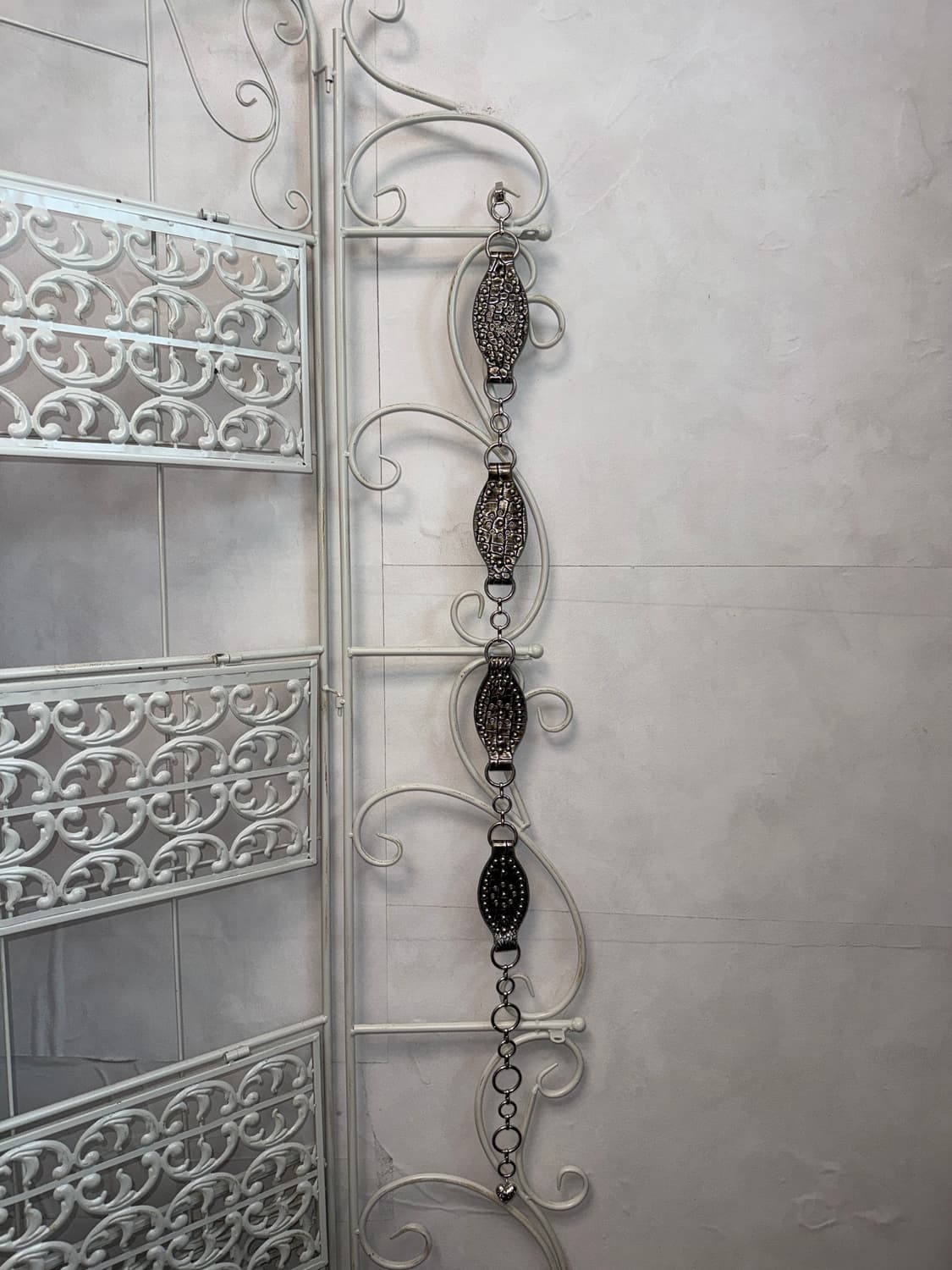 Silver python stud chain belt 상품이미지3