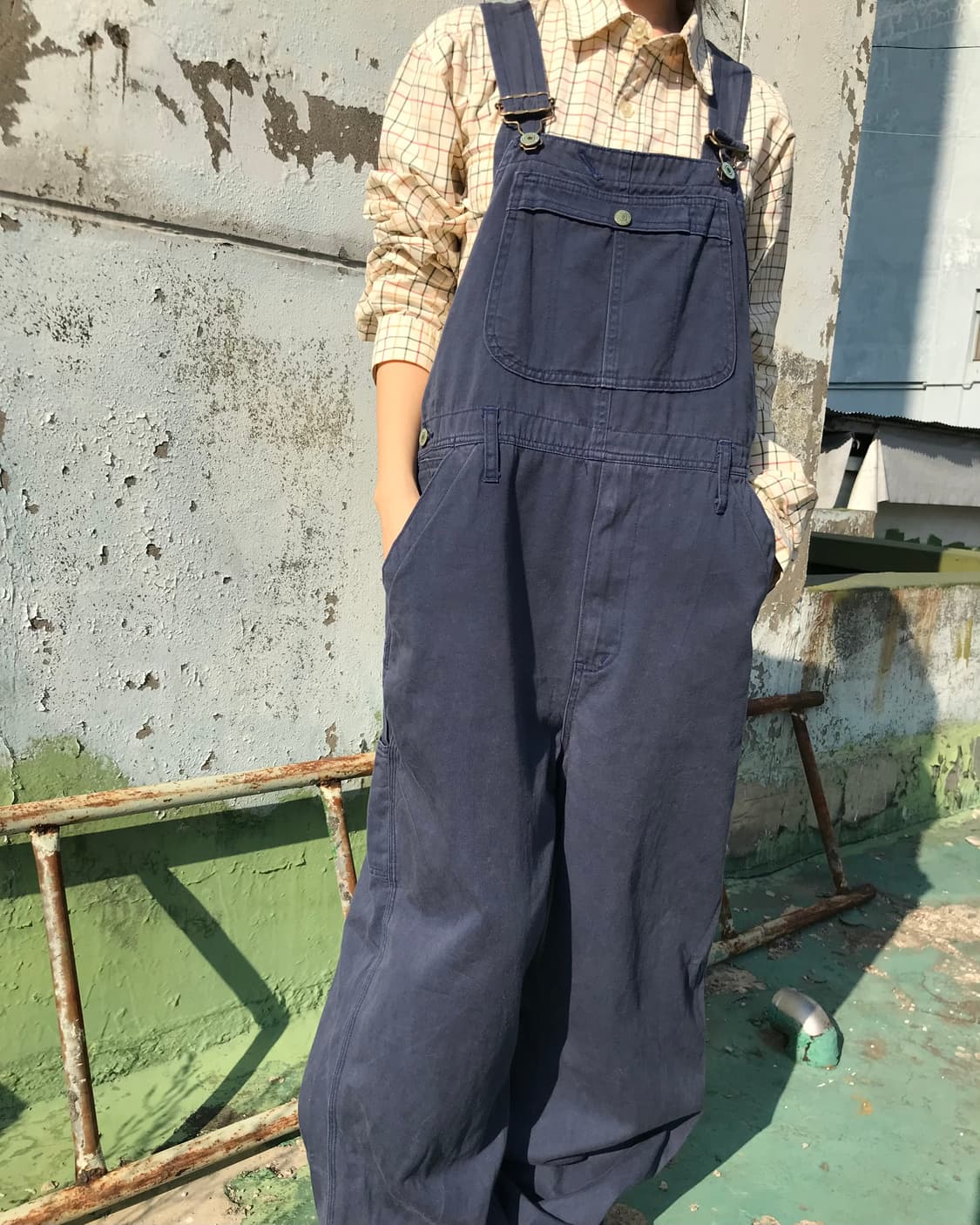 빈티지 네이비 멜빵 상품이미지4