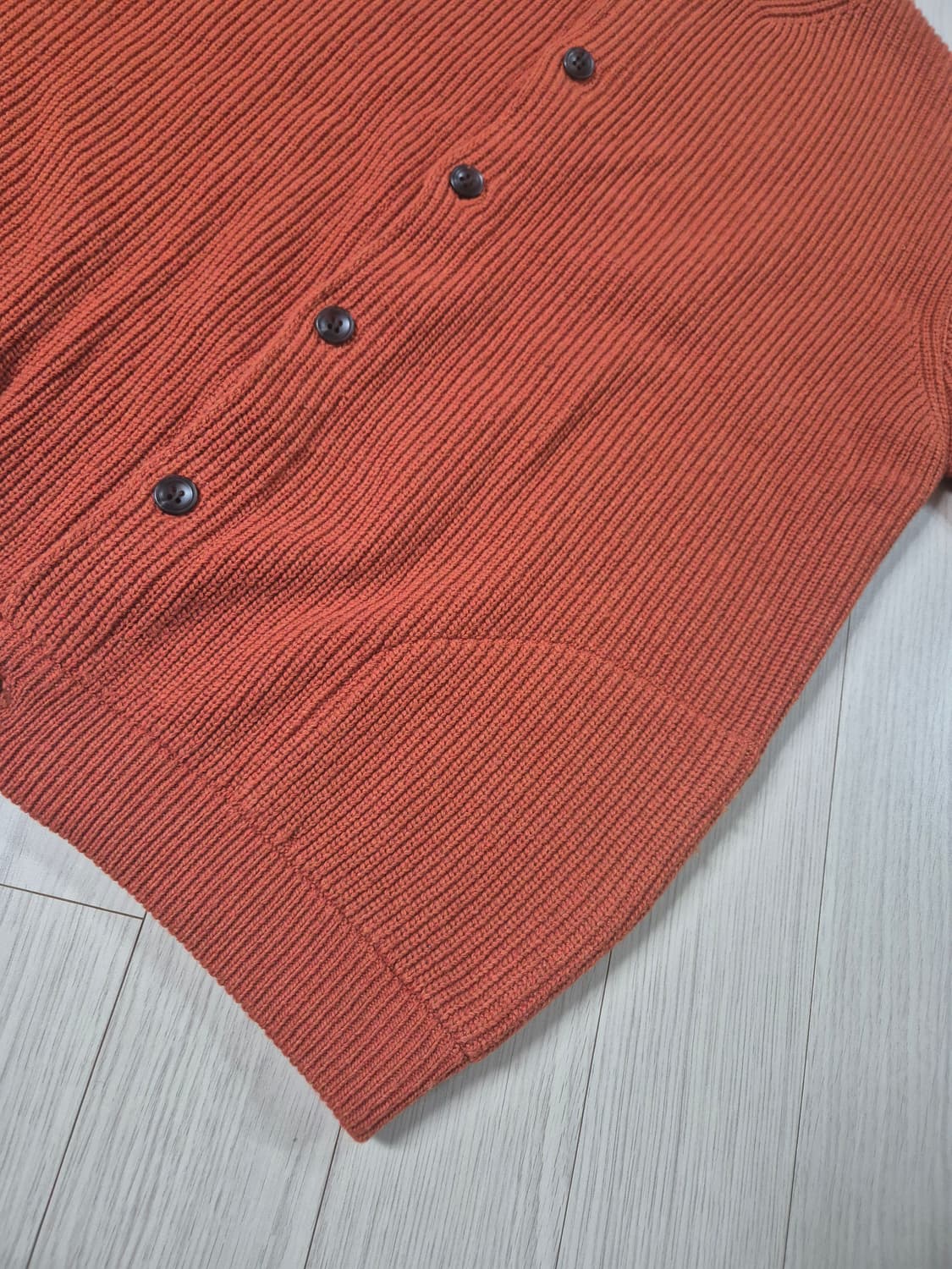 아웃스탠딩 램스울 라운드넥 가디건 상품이미지4