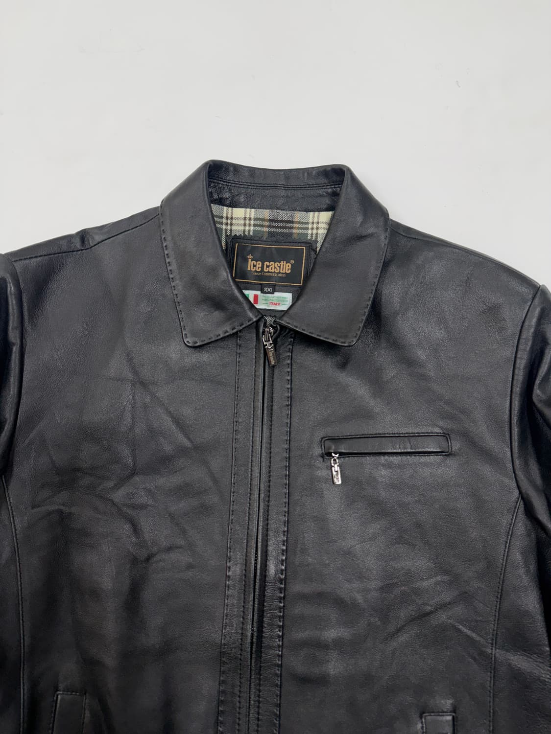 Sheepskin leather 집업 자켓 상품이미지3