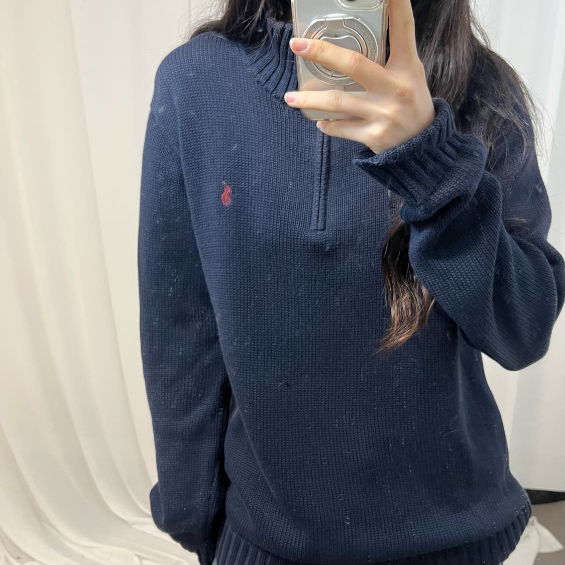 Polo Half Zip Knit 상품이미지3