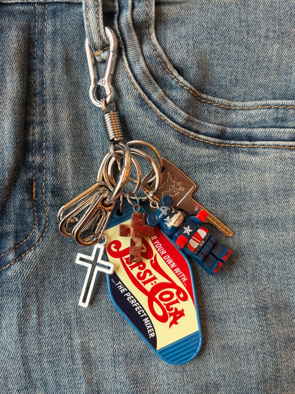 히어로 크로스 빈티지 믹스 키링 상품이미지5