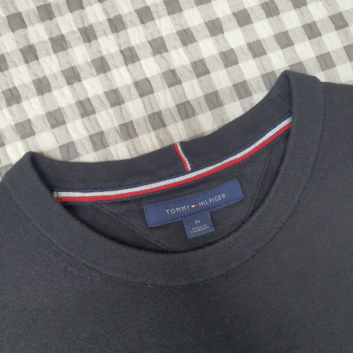 타미힐피거 얇은 면니트 남자95~100 상품이미지2