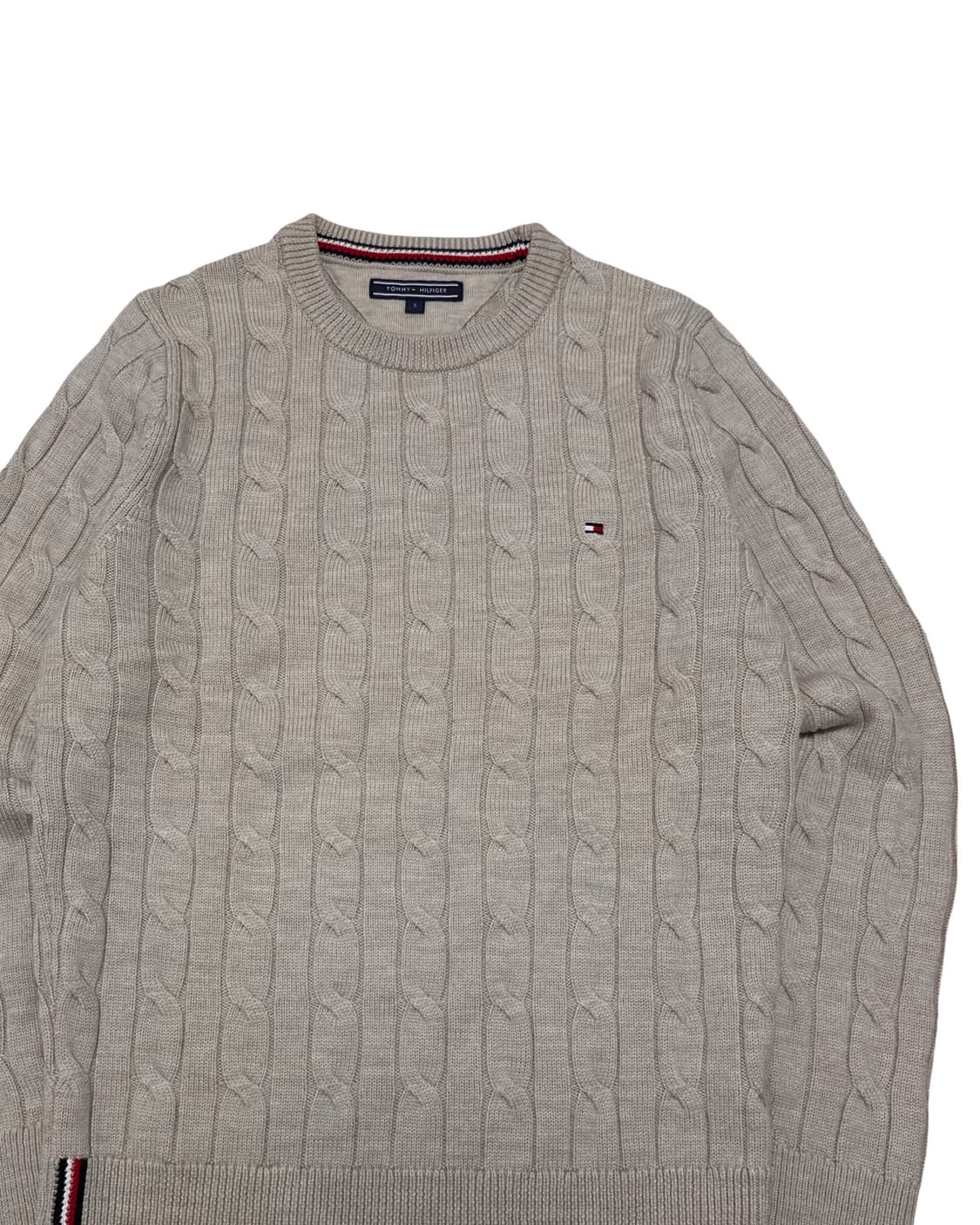 타미힐피거 베이지 케이블 니트 상품이미지2