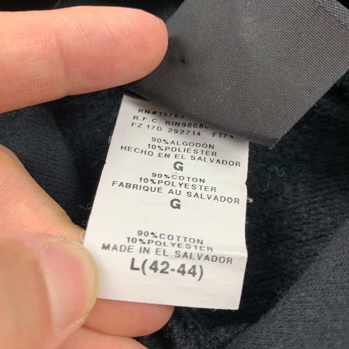 트래셔 플레임 로고 블랙 후드티 상품이미지7