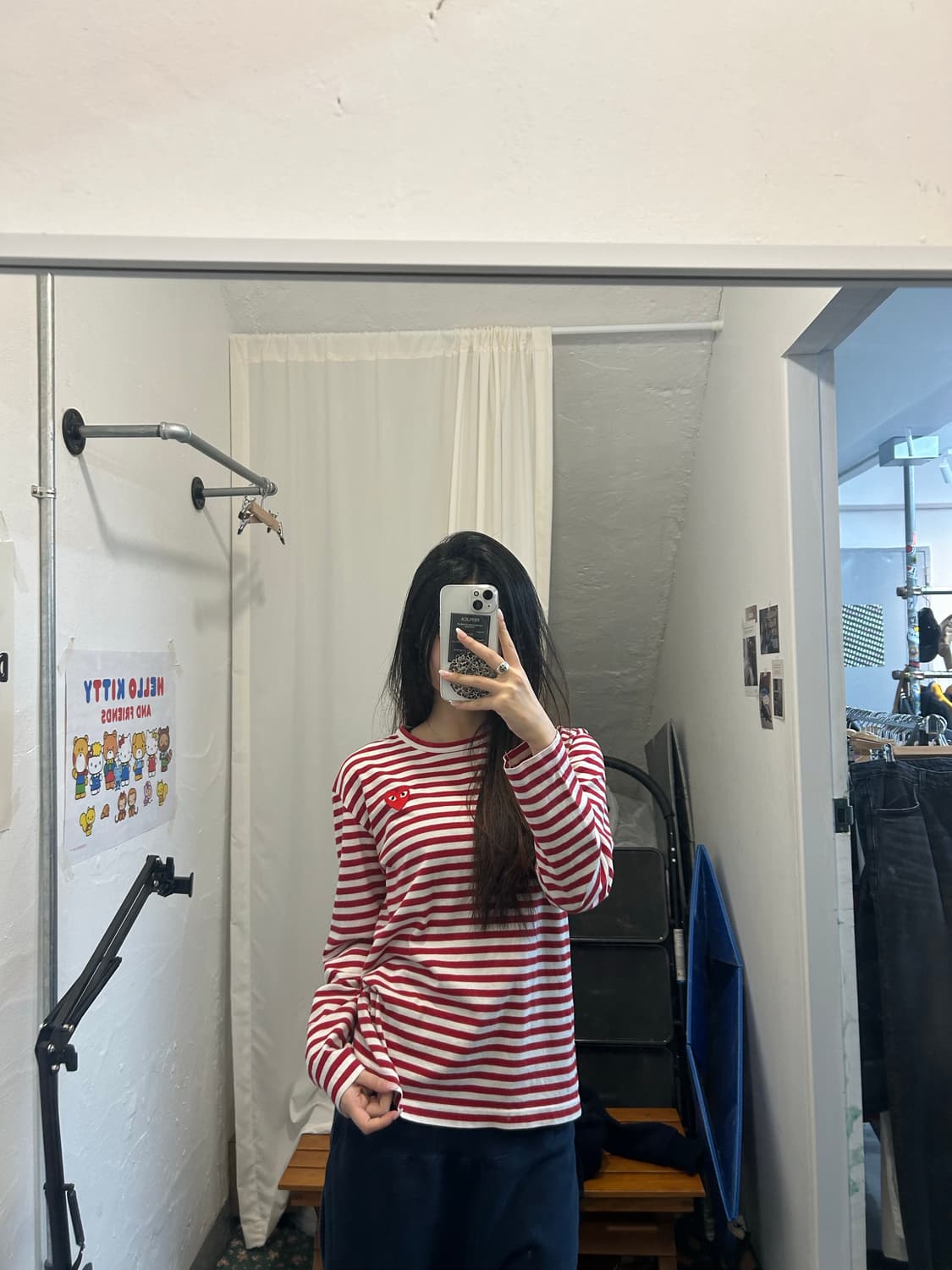 꼼데가르송 스트라이프 롱슬리브 상품이미지3