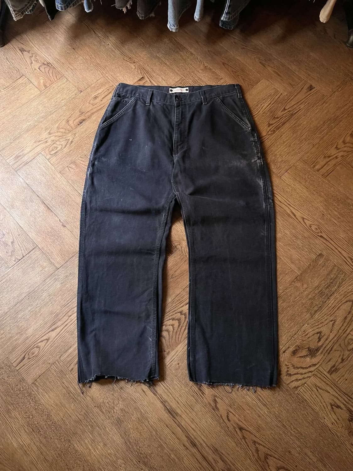 [36]칼하트 USA 미드나잇 네이비 컷오프 워크 팬츠 상품이미지1