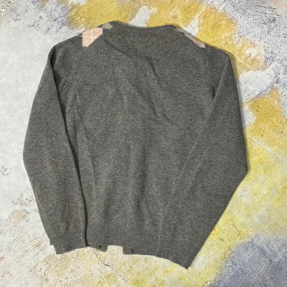 버버리 램스울 아가일 니트 가디건 상품이미지3