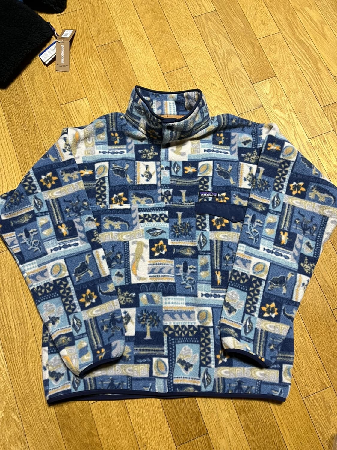 파타고니아 신칠라 패턴 아즈텍 후리스 플리스 아노락  상품이미지1