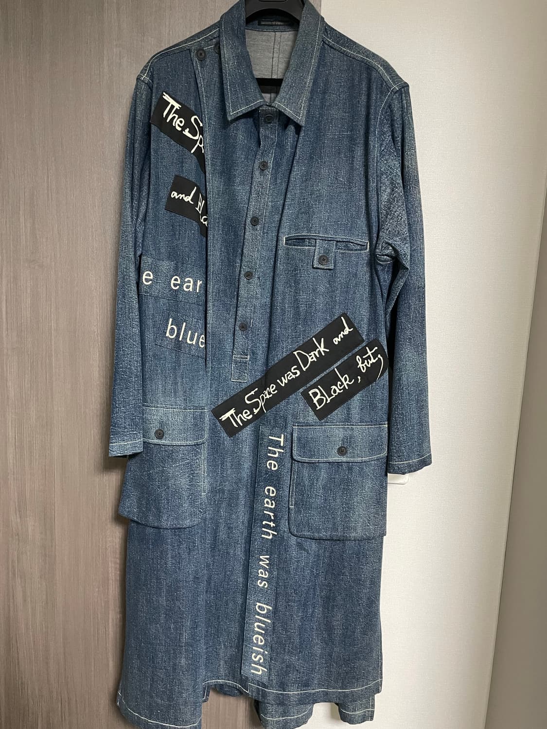 요지야마모토 남성 데님 코트 상품이미지1