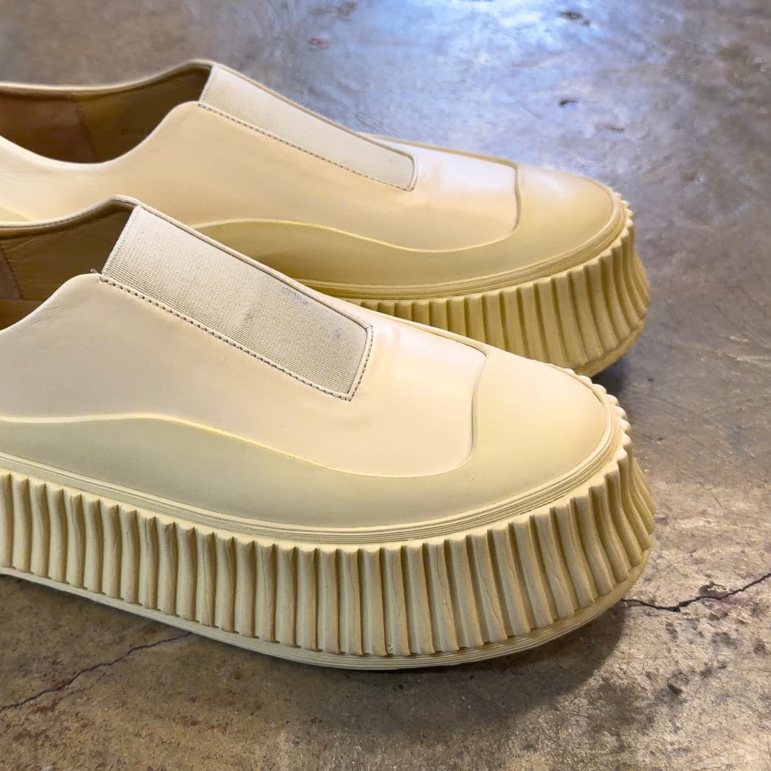 질샌더 레더 우먼 플랫폼 스니커즈 상품이미지4