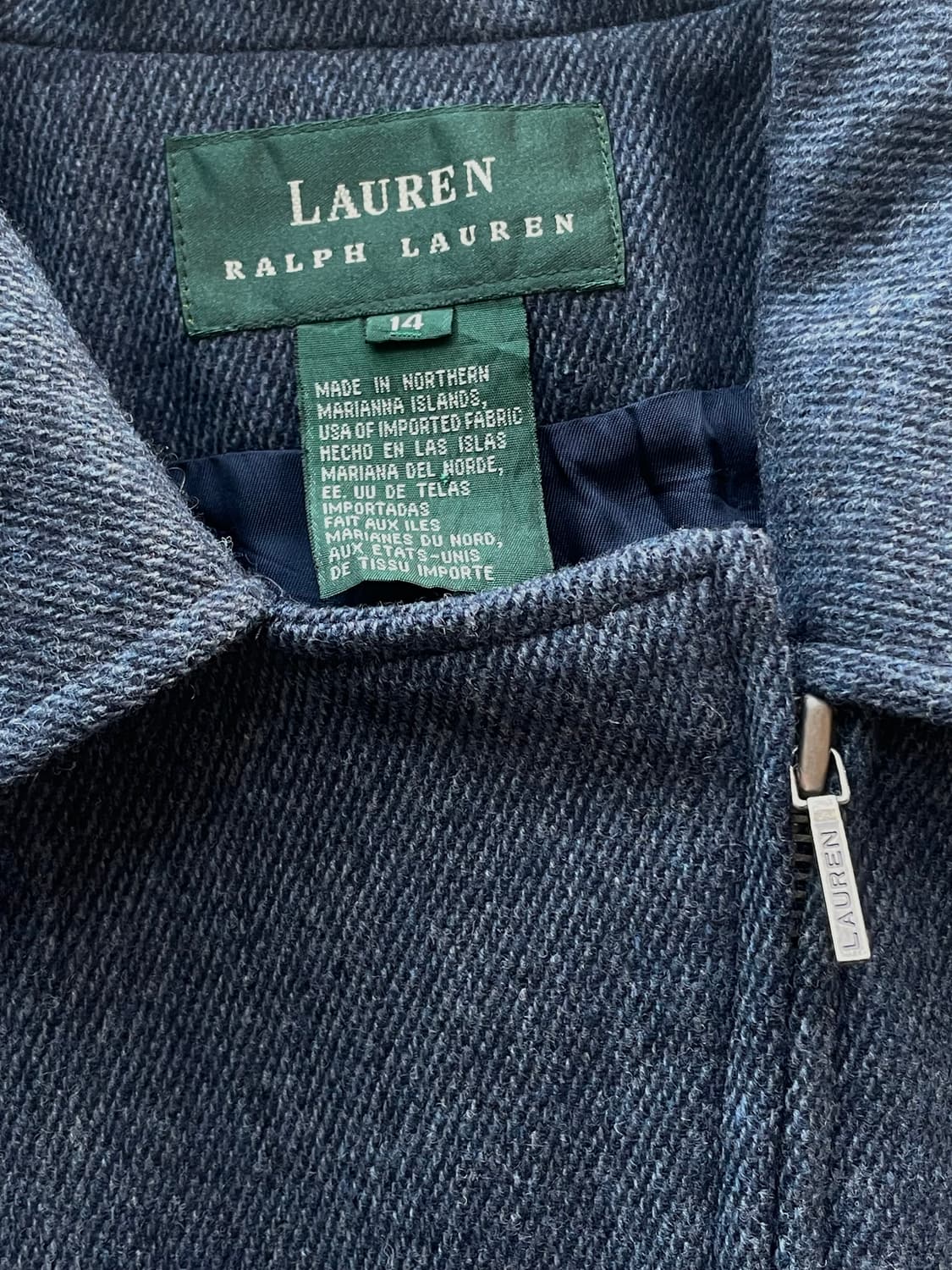 90's Ralph Lauren Wool Zip-Front Jacket 상품이미지5