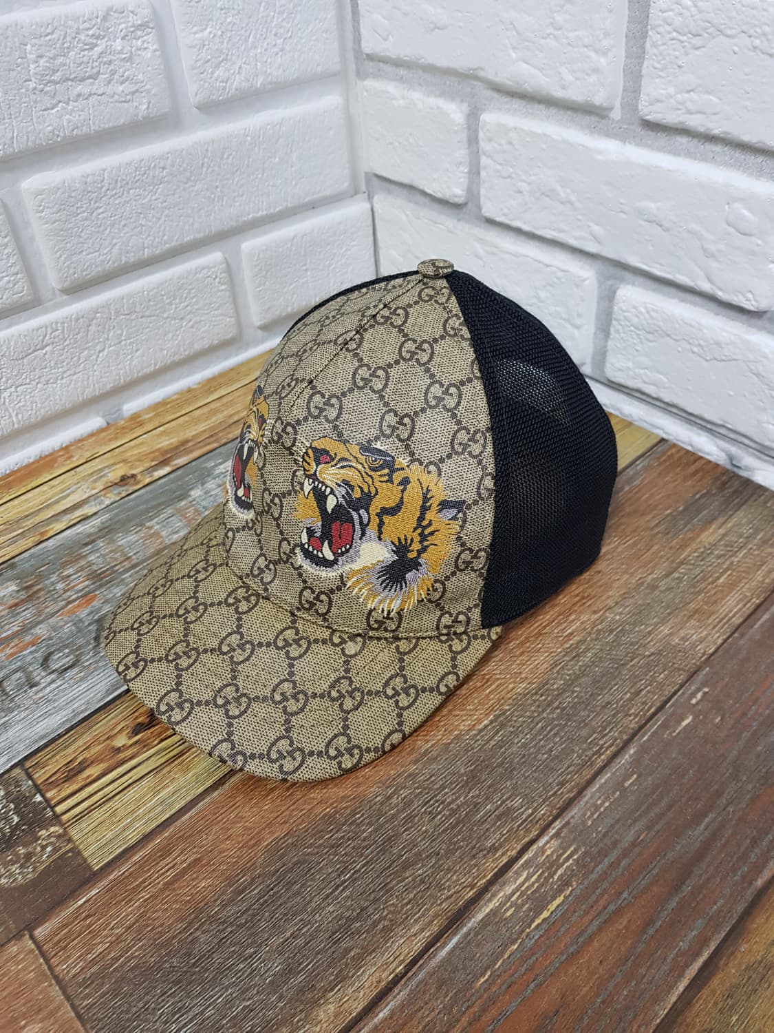 [m/58/정품] 구찌 GG 타이거 메쉬 볼캡 상품이미지4