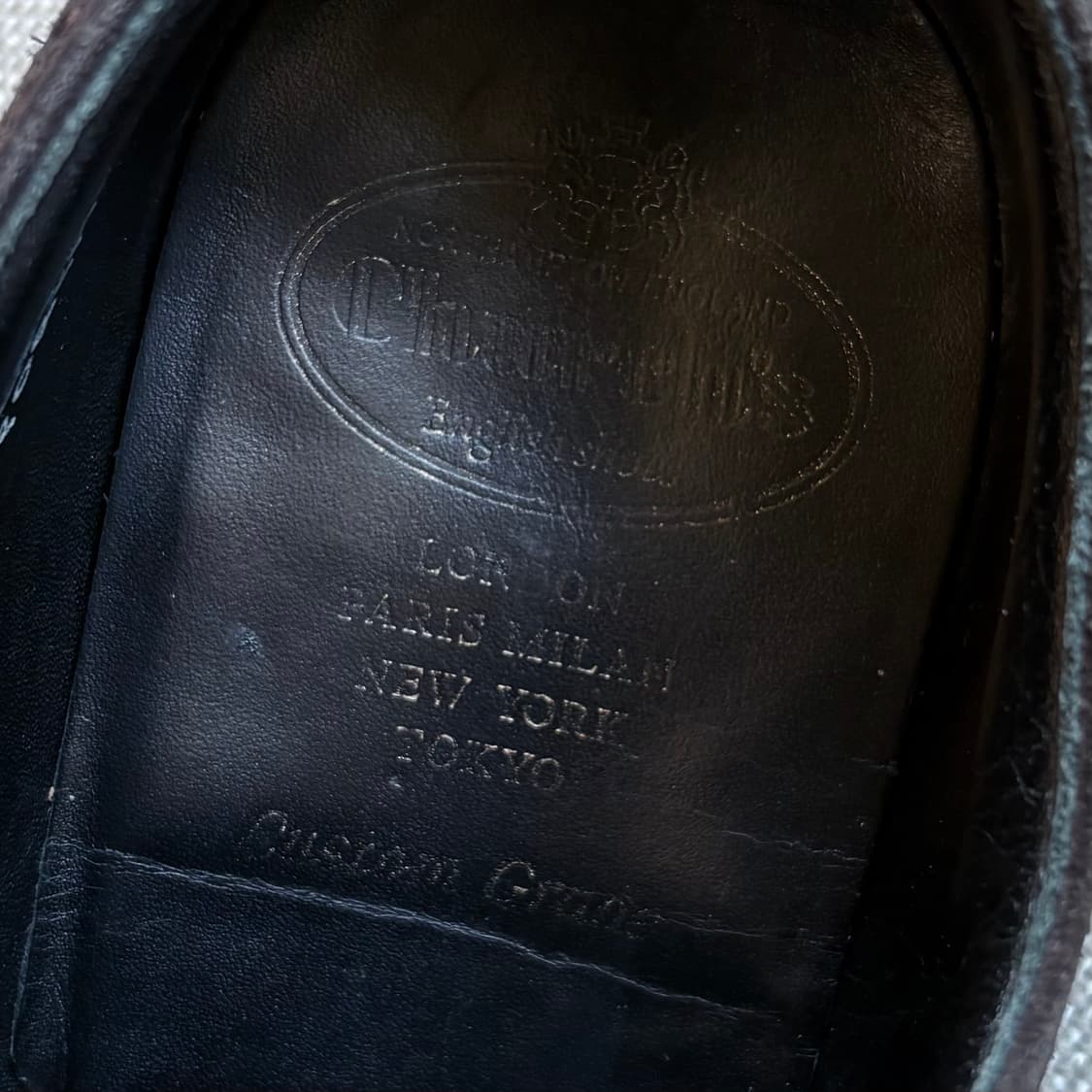 영국 Churchs PORTMORE 브라운 스웨이드 브로그 윙팁 상품이미지9