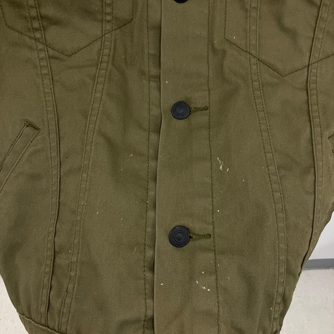 리바이스 옐로우콘 카키 트러커 자켓 M 상품이미지9