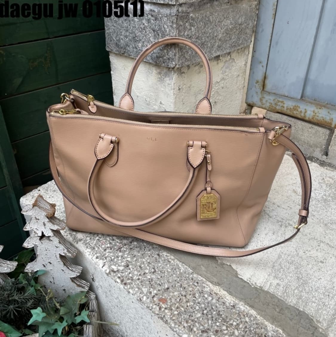 폴로 랄프로렌 레더 숄더백 상품이미지1