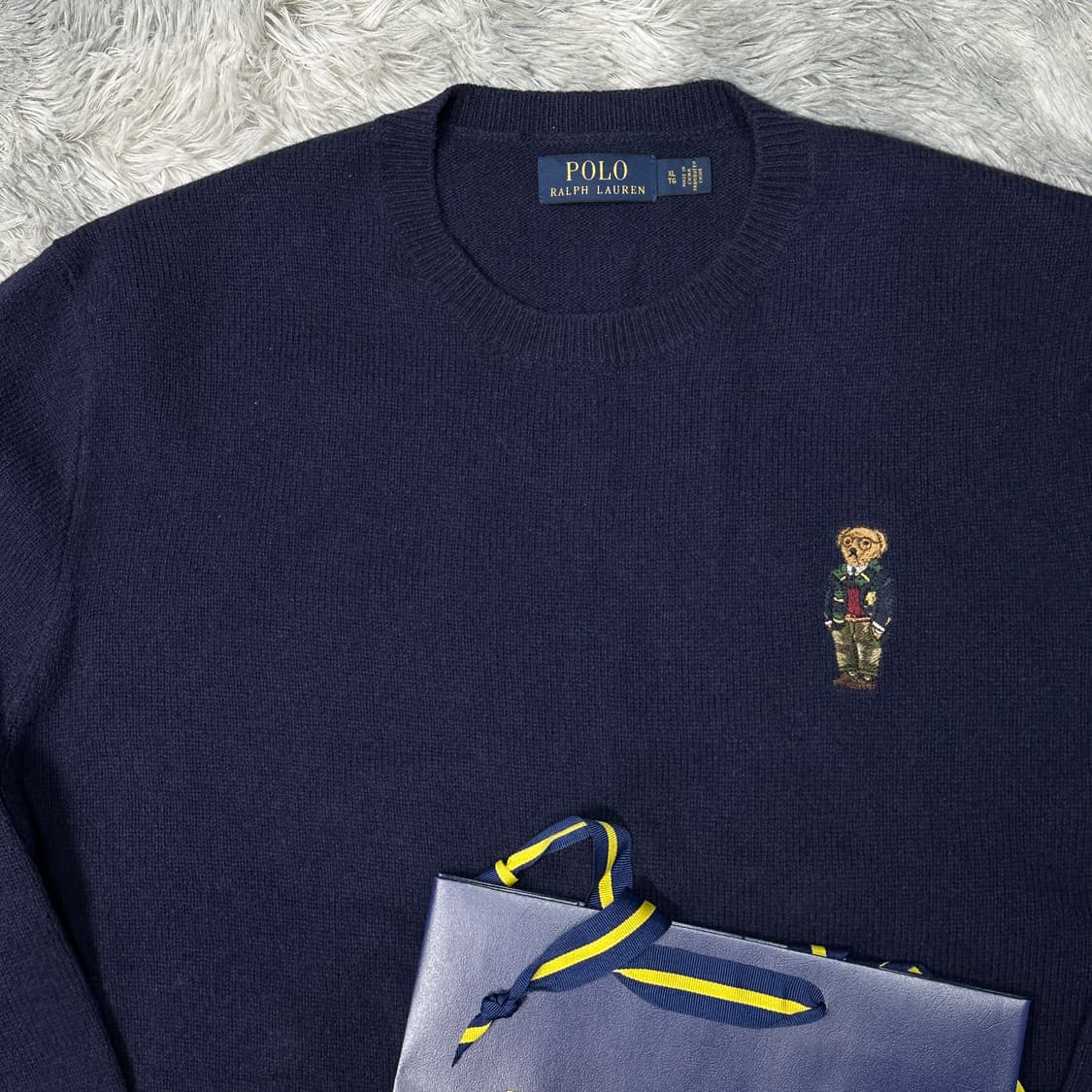 폴로베어 캐시미어 울니트 XL 상품이미지2