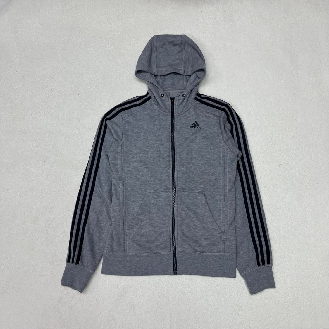 Adidas gray hood zip-up 상품이미지4