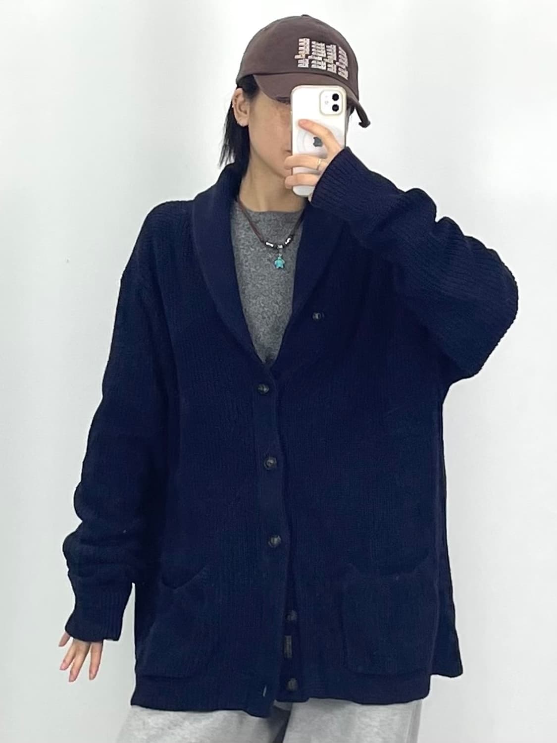 [2XL]폴로 네이비 가디건CK9802 상품이미지2