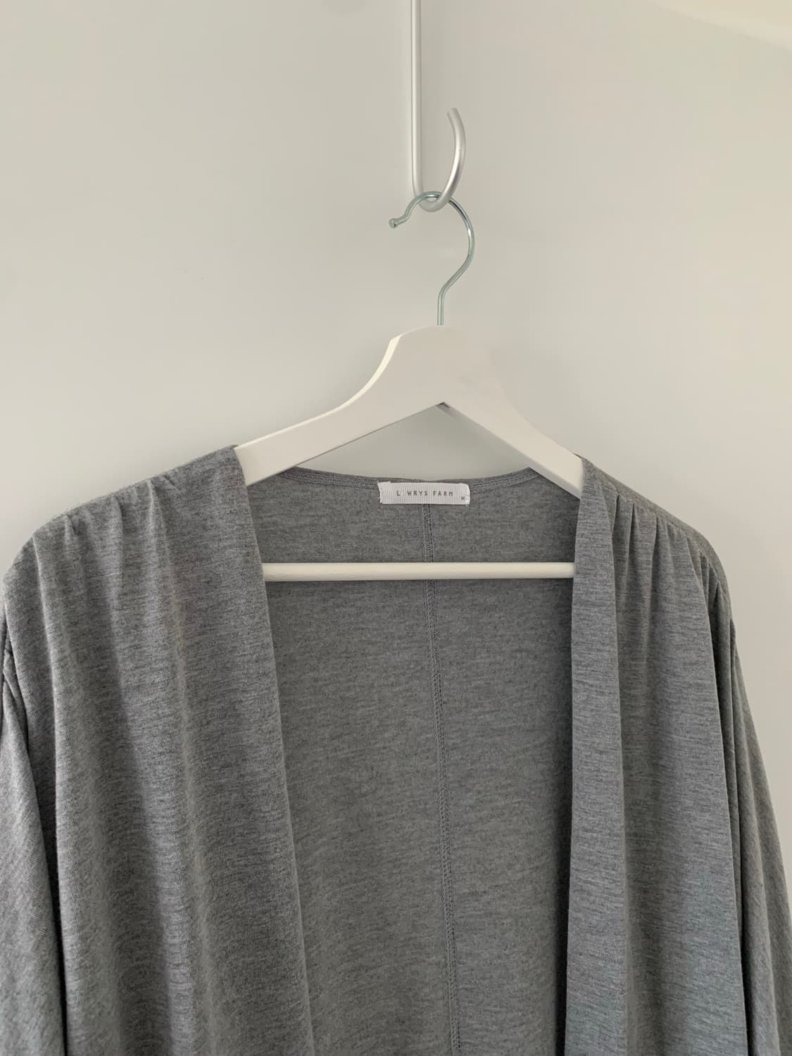 그레이 숄 가디건 상품이미지4